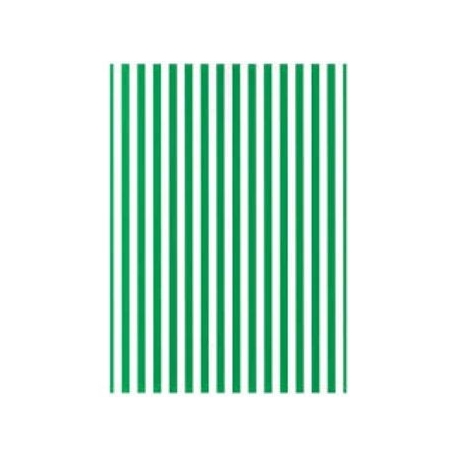 Cardboard Jansen Stripes 50X70 300G 305280.50 White/Green