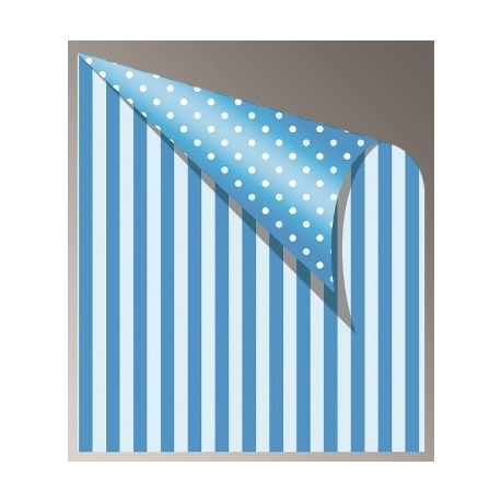 Cardboard Jansen Dots Stripes 50X70 300G 305320.30 Blue
