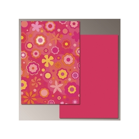 Cardboard Jansen Flowers 50X70 300Gsm 307430.60 Pink
