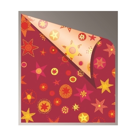 Cardboard Jansen Vario 50X70 300Gsm 307680.20 Stars&Circle Red