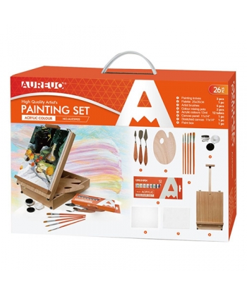 Painting Set Phoenix Acrylic Easel Case 26/Pack