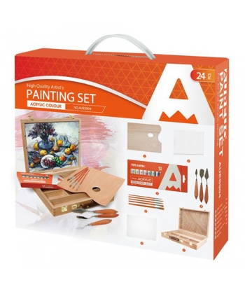 Painting Set Phoenix Acrylic Easel Case 24/Pack