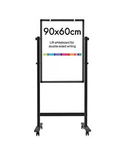 WHITEBOARD MG DRY-ERASE MAGNETIC DOUBLE 60X90CM H STYLE W/WHEELS ADB983V6