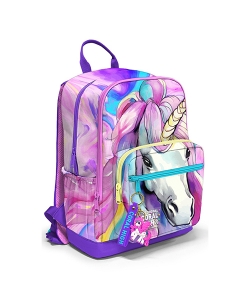 Backpack Coral High Kids Unicorn Pastel Large