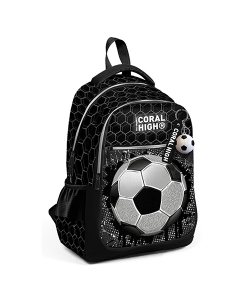 Backpack Coral High Kids Football Black Large