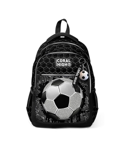 Backpack Coral High Kids Football Black Large