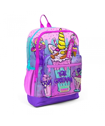 Backpack Coral High Kids Ice Cream Unicorn Large