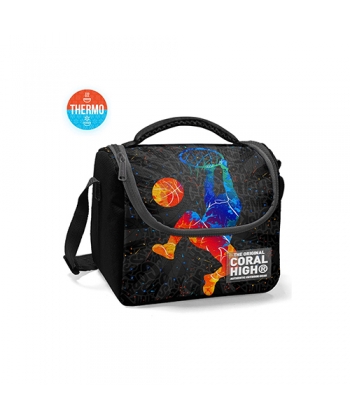 Lunch Bag Coral High Kids Basketball Neon Thermo