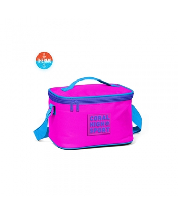 Lunch Bag Coral High Kids Pink Light Blue Thermo