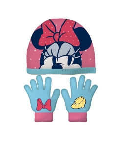Hat Gloves Set Minnie Mouse Loving