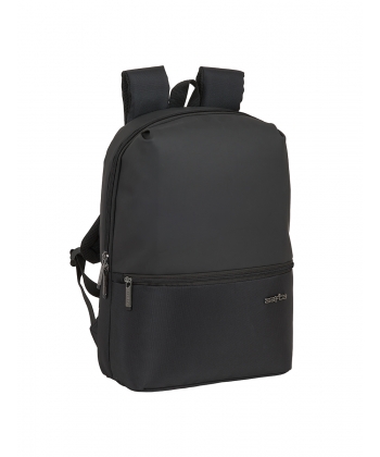 Laptop Bag Business 14.1 Inch Backpack 2 Zippers Black