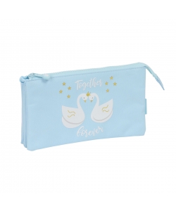 Pencil Case Glowlab Cisnes 3 Comp.