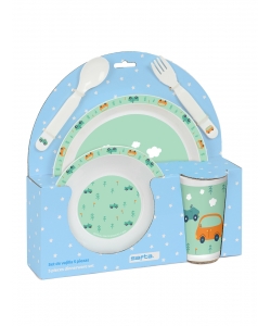 Plates And Cutlery Set Cars