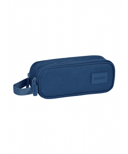 Pencil Case Basics 2 Comp. Navy Blue