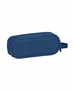 Pencil Case Basics 2 Comp. Navy Blue