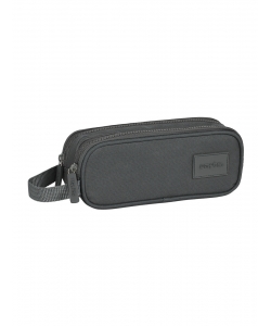 Pencil Case Basics 2 Comp. Grey
