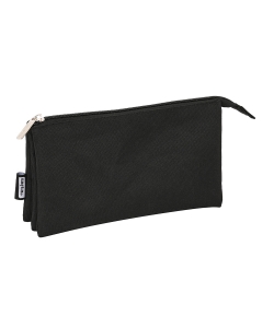 Pencil Case 3 Comp. Black