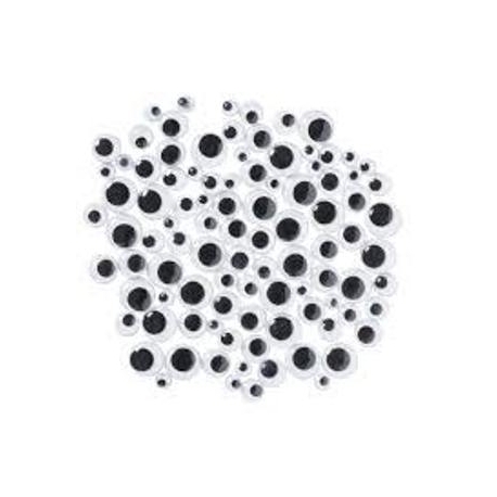 Moving Eyes Jansen Round 3Mm 10Pcs/Pack 636150