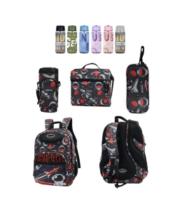 Backpack Space Genius Set 4 Pcs Printed