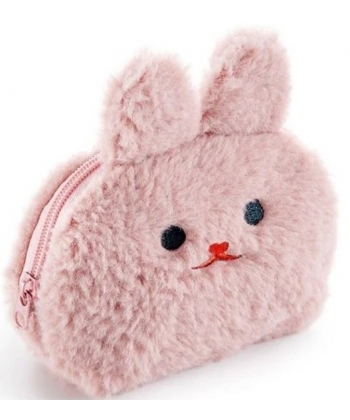 Coin Purse Mr Back 2 Fun Fluffy Pink 16292