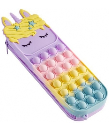 Pencil Case Mr Back 2 Fun Pop It Lavender Unicorn 16495