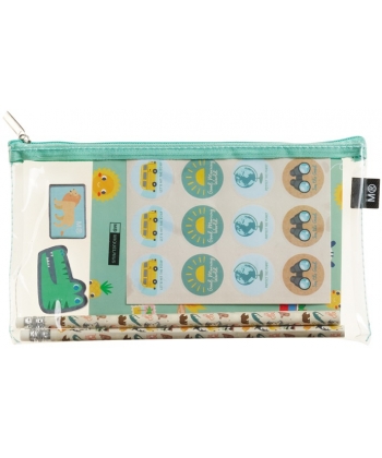 Pencil Case Mr Savanna Pvc With Content 16945