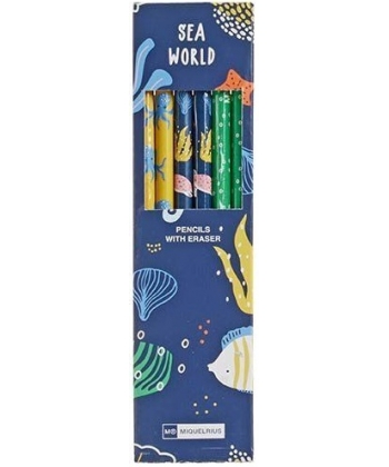 Pencil Mr Sea World 6/Pack 11911