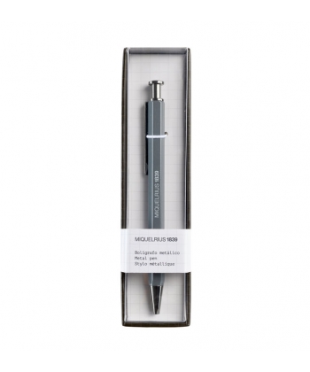 Pen Ballpoint Mr Back 2 Basics Retractable Grey 11910