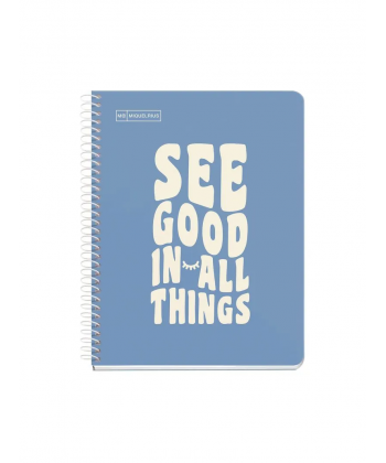 Notebook Mr Messages A5 Ruled 1Sub 100Sh 90G Pp Spiralcapri