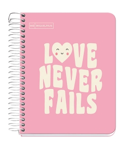Notebook Mr Messages A6 Squared 1Sub 100Sh 90G Pp Spiral Pin
