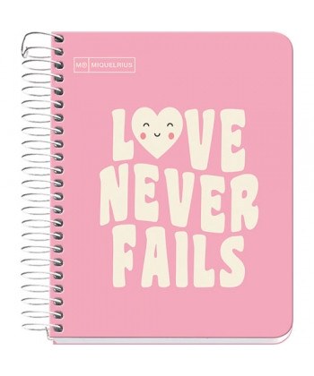 Notebook Mr Messages A6 Squared 1Sub 100Sh 90G Pp Spiral Pin