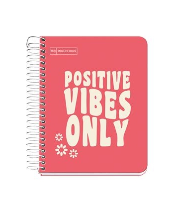 Notebook Mr Messages A6 Squared 1Sub 100Sh 90G Pp Spiral Cor