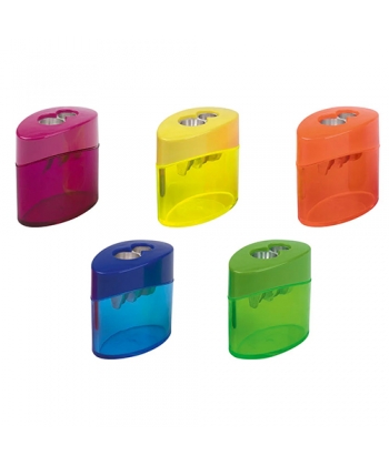 Sharpener M+R W/Container Swing Elliptic Double Frosted 928 0050