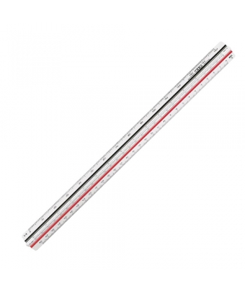 Ruler Triangular Scale M+R 30Cm Architect 2 2Colors 1632 0010