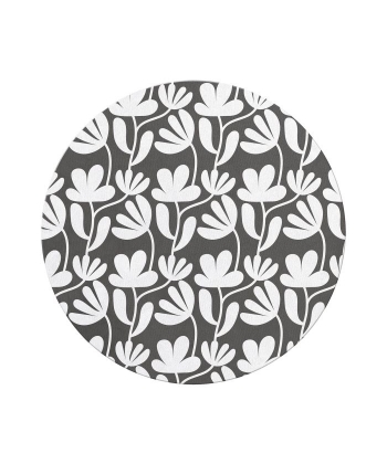 Mouse Pad Mr Rounded White Flowers 13307