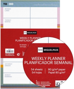 Planner Mr To Do Weekly A5 Horizontal 28156