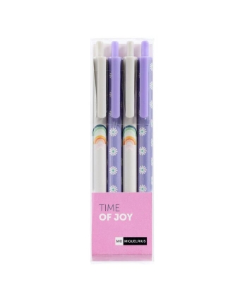 Pen Mr Time Of Joy Plastic 4/Pack 11287
