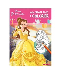 Mon Premier Bloc A Colorier Disney Princesses