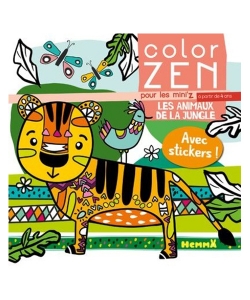 Color Zen Pour Les Miniz Animaux De La Jungle