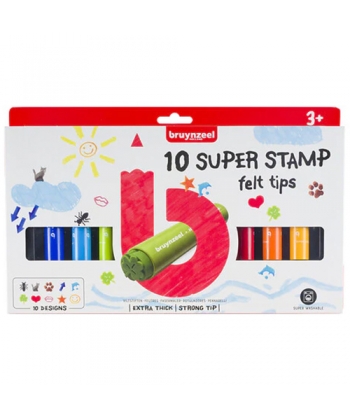 Marker Bruynzeel Super Stamp 10/Pack 60129010