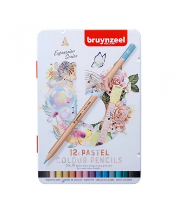 Colored Pencil Bruynzeel Expression 12/Pack Pastel 60312112