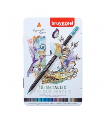 Colored Pencil Bruynzeel Expression 12/Pack Metallic 60312212