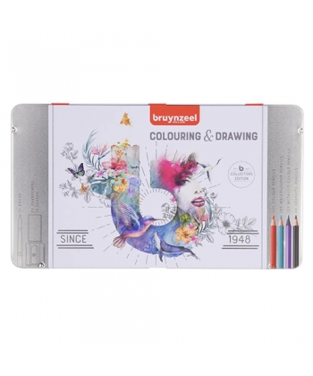 Colouring & drawing set Bruynzeel | 70 pieces