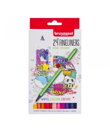 Fineliner Bruynzeel 24/Pack 60241024