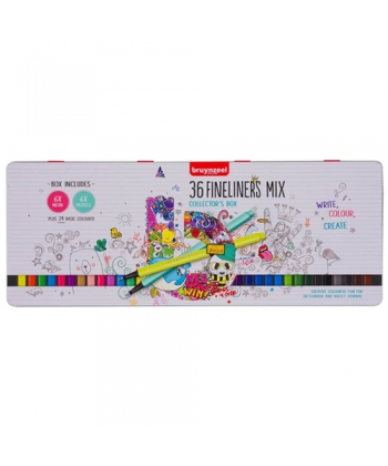 Fineliner Bruynzeel Tin Box 36/Pack