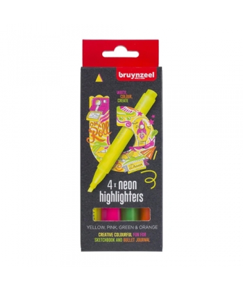 Highlighter Bruynzeel 4/Pack Neon 60283004