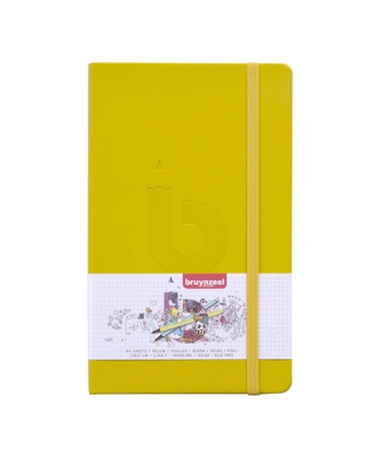 Notebook Bruynzeel 130X210Mm Dotted 64Sh 140G Yellow 60299003