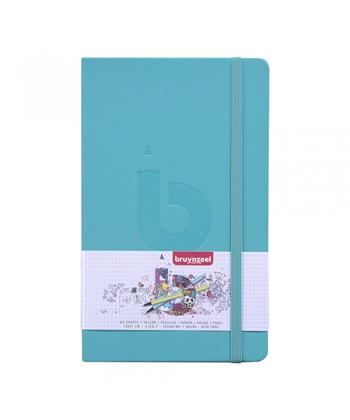 Notebook Bruynzeel 130X210Mm Dotted 64Sh 140G Turquoise 60299004