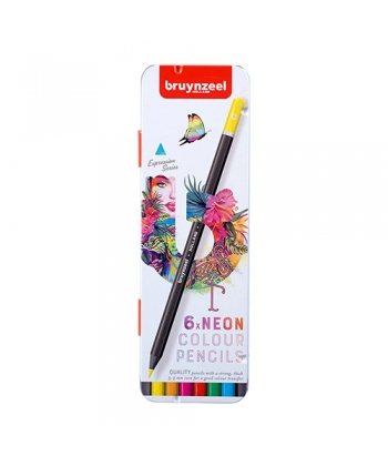 Colored Pencil Bruynzeel Expression 6/Pack Neon 60312006