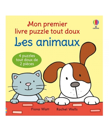 Les Animaux - Mon Premier Livre Puzzle Tout Doux - Des 1 An